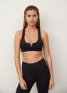 Mango - Black Neoprene Laser-Cut Bra Mango - Black Neoprene Laser-Cut Bra