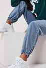 Missguided - Blue High Waisted Jogger Mom Jeans Missguided - Blue High Waisted Jogger Mom Jeans