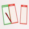 KNOCK KNOCK - Knock Knock Perforated Pad Naughty/Nice Notepad KNOCK KNOCK - Knock Knock Perforated Pad Naughty/Nice Notepad