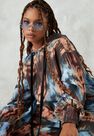 Missguided - Multi Brown Tie Dye Drawstring Oversized Hoodie Missguided - Multi Brown Tie Dye Drawstring Oversized Hoodie