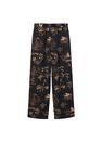 Mango - black Oriental-print trousers Mango - black Oriental-print trousers