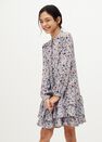 Mango - lt-pastel blue Floral ruffled dress Mango - lt-pastel blue Floral ruffled dress