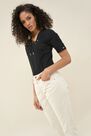 Salsa Jeans - Black Body t-shirt with detail on collar Salsa Jeans - Black Body t-shirt with detail on collar