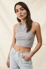 Urban Outfitters - GREY BDG Skye Crop Racerback Top Urban Outfitters - GREY BDG Skye Crop Racerback Top