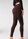 Calzedonia - Dark Brown Women's Super Opaque Microfibre Leggings Calzedonia - Dark Brown Women's Super Opaque Microfibre Leggings