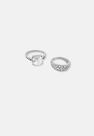 Missguided - 2 Pack Crystal Rings Missguided - 2 Pack Crystal Rings