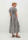 Mango - black Striped flared dress, Women Mango - black Striped flared dress, Women