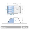 QUECHUA - 4 Persons Camping Tent With Poles - Arpenaz 4.1 - 1 Bedroom QUECHUA - 4 Persons Camping Tent With Poles - Arpenaz 4.1 - 1 Bedroom