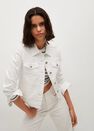 Mango - white Cotton denim jacket, Women Mango - white Cotton denim jacket, Women