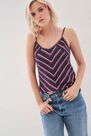 Salsa Jeans - Blue Top With Lace And Adjustable Straps Salsa Jeans - Blue Top With Lace And Adjustable Straps