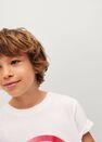 Mango - Natural White Marvel Cotton T-Shirt, Kids Boy Mango - Natural White Marvel Cotton T-Shirt, Kids Boy