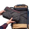 FORCLAZ - Kit Of 3 Trekking Travel Storage Bags Travel - Black, Grey, Brown FORCLAZ - Kit Of 3 Trekking Travel Storage Bags Travel - Black, Grey, Brown