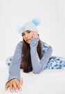 Missguided - Blue Missguided Ski Pom Pom Hat Missguided - Blue Missguided Ski Pom Pom Hat