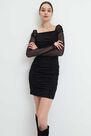 Mohito - Draped Jersey Dress - Black Mohito - Draped Jersey Dress - Black