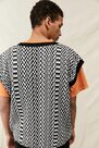 Urban Outfitters - ASSORT iets frans... Black & White Monogram Knitted Vest Urban Outfitters - ASSORT iets frans... Black & White Monogram Knitted Vest