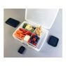 BENTOLOGY - Bentology Portion Perfect Bento Box Clear/Night BENTOLOGY - Bentology Portion Perfect Bento Box Clear/Night
