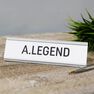 HARVEY MAKIN - Harvey Makin A. Legend Desk Plaque HARVEY MAKIN - Harvey Makin A. Legend Desk Plaque