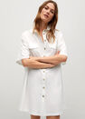Mango - White Oversize Shirt Dress Mango - White Oversize Shirt Dress