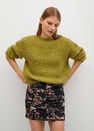 Mango - Black Gathered Printed Miniskirt Mango - Black Gathered Printed Miniskirt