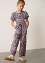 Mango - black Floral-print long jumpsuit Mango - black Floral-print long jumpsuit