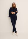Mango - navy Belt suit trousers Mango - navy Belt suit trousers