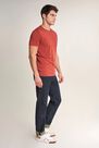 Salsa Jeans - Red T-shirt with plant dye and pocket Salsa Jeans - Red T-shirt with plant dye and pocket