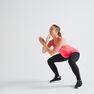 DOMYOS - W30 L31 120 Women's Fitness Cardio Training Leggings, Green DOMYOS - W30 L31 120 Women's Fitness Cardio Training Leggings, Green