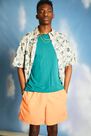 Urban Outfitters - Orange UO Nomad Tangerine Swim Shorts, Men Urban Outfitters - Orange UO Nomad Tangerine Swim Shorts, Men