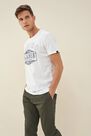 Salsa Jeans - White T-shirt with stitched-on letters Salsa Jeans - White T-shirt with stitched-on letters