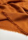Mango - Dark brown Frayed edge scarf Mango - Dark brown Frayed edge scarf