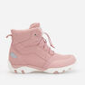 Reserved - Pink Hiking Boots Made Of Imitation Suede, Kids Girl Reserved - Pink Hiking Boots Made Of Imitation Suede, Kids Girl