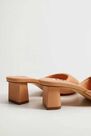 Mango - lt-pastel orange Quilted heeled sandals Mango - lt-pastel orange Quilted heeled sandals