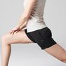 DOMYOS - XL 520 Women's Stretching Shorts - Heathered - Black DOMYOS - XL 520 Women's Stretching Shorts - Heathered - Black