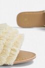 Missguided - FRILL FRONT SANDAL, C ream Missguided - FRILL FRONT SANDAL, C ream