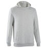 DOMYOS - Large Men's Gym Hoodie 500 - Grey Marl, Light Grey DOMYOS - Large Men's Gym Hoodie 500 - Grey Marl, Light Grey