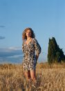Mango - natural white Printed cotton dress, Women Mango - natural white Printed cotton dress, Women