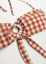 Mango - rust - copper Check bikini top Mango - rust - copper Check bikini top