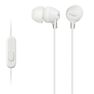 Sony - Sony EX155AP White with In-Line Remote Mic In-Ear Earphones Sony - Sony EX155AP White with In-Line Remote Mic In-Ear Earphones