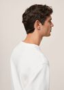 Mango - natural white Basic cotton sweater, Men Mango - natural white Basic cotton sweater, Men
