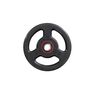 DOMYOS - 5 Kg Rubber Weight Disc with Handles 28mm - 5kg, Black DOMYOS - 5 Kg Rubber Weight Disc with Handles 28mm - 5kg, Black