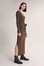Salsa Jeans - Green Knitted dress with belt Salsa Jeans - Green Knitted dress with belt