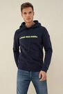 Salsa Jeans - Blue Slim fit Denim2GO sweater with hood Salsa Jeans - Blue Slim fit Denim2GO sweater with hood