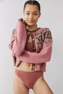 Urban Outfitters - Wine Out From Under Markie Seamless Ribbed Knickers, Women Urban Outfitters - Wine Out From Under Markie Seamless Ribbed Knickers, Women