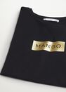 Mango - Black Logo Print Cotton T-Shirt, Women Mango - Black Logo Print Cotton T-Shirt, Women