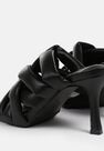 Missguided - Black Padded Woven Cross Over Mules Missguided - Black Padded Woven Cross Over Mules