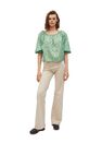 Mango - green Printed cotton blouse Mango - green Printed cotton blouse