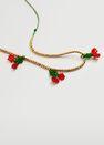 Mango - Gold Beaded Cord Necklace, Kids Girl Mango - Gold Beaded Cord Necklace, Kids Girl
