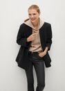 Mango - Black Coated Isa Crop Skinny Jeans Mango - Black Coated Isa Crop Skinny Jeans