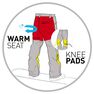 DREAMSCAPE - Large Men Ski And Snowboard Trousers SNB TR 100-Black, Black DREAMSCAPE - Large Men Ski And Snowboard Trousers SNB TR 100-Black, Black
