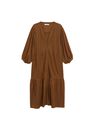Mango - medium brown Fluted hem dress Mango - medium brown Fluted hem dress